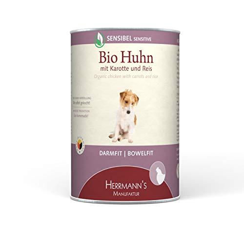 Herrmann's | Herrmanns Hundefutter Sensibel Bio-Huhn 400g | 12 x 400 g von Herrmann's
