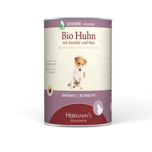 Herrmann's | Herrmanns Hundefutter Sensibel Bio-Huhn 400g | 12 x 400 g von Ewbob