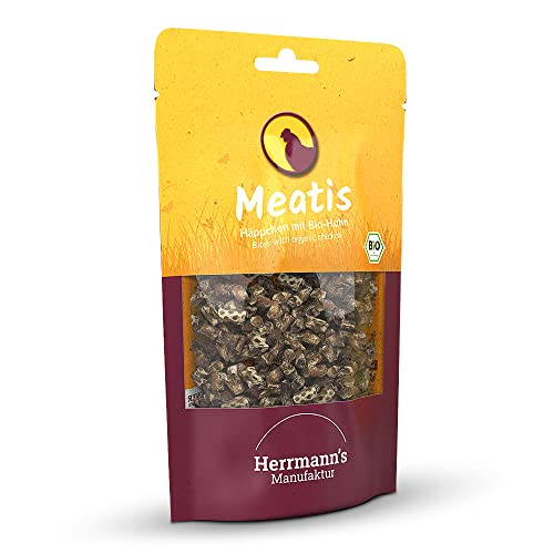 Herrmann's - Meatis Bio-Huhn mit Hirse - 6 x 80g - Snacks - Hundefutter von Herrmann's