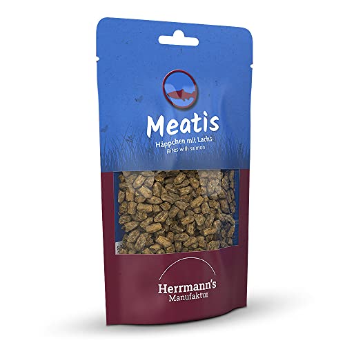 Herrmann's - Meatis Lachs mit Hirse - 6 x 80g - Snacks - Hundefutter von Herrmann's