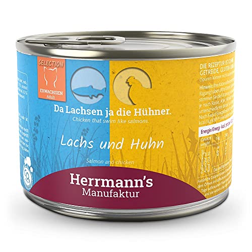 Herrmann's - Selection Lachs und Huhn - 12 x 200g - Nassfutter - Katzenfutter Herrmann's - Selection Lachs und Huhn - 12 x 200g - Nassfutter - Katzenfutter von Herrmann's