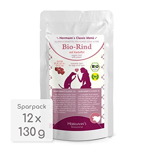 Herrmanns Classic - Bio-Rind mit Kartoffeln - Pouch | 12 x 130 g von Herrmann's