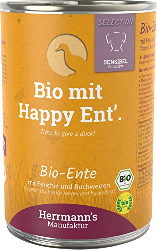 Herrmanns Ente mit Fenchel und Buchweizen, 12er Pack (12 x 400 g) von Herrmanns