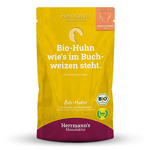 Herrmanns Huhn mit Fenchel und Buchweizen, 15er Pack (15 x 150 g) von Herrmann's