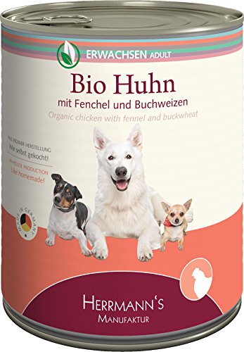 Herrmanns Huhn mit Fenchel und Buchweizen, 6er Pack (6 x 800 g) von Herrmann's