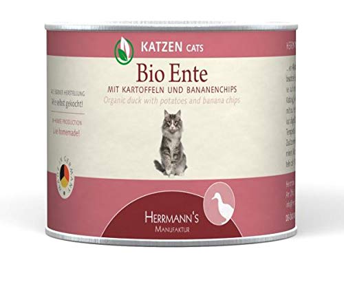 Herrmanns Katzenfutter Dose Bio-Ente 200g (Menge: 12 je Bestelleinheit) von Herrmann's