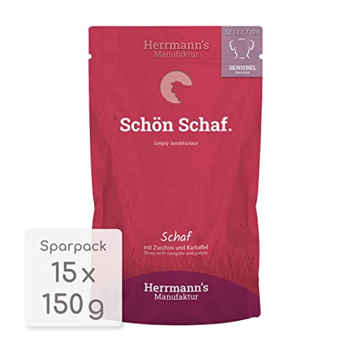 Herrmanns Selection - Sensible - Schaf mit Zucchini und Kartoffel - Pouch | 15 x 150 g von Herrmann's