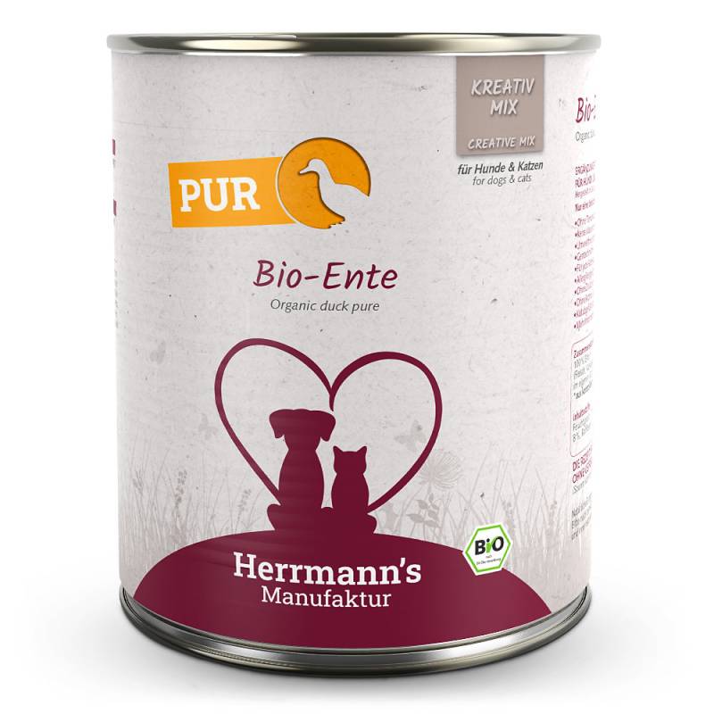 Herrmann's | Bio Ente Reinfleisch | Kreativ-Mix | 30 x 800 g von Herrmanns