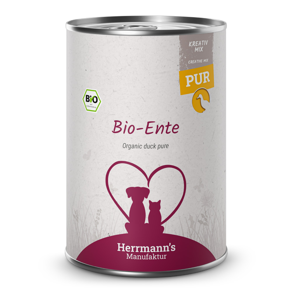 Herrmann's | Bio Ente Reinfleisch | Kreativ-Mix | 6 x 400 g von Herrmanns