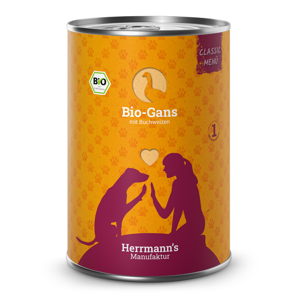 Herrmann's | Bio-Gans mit Buchweizen | Classic | 6 x 400 g von Herrmanns