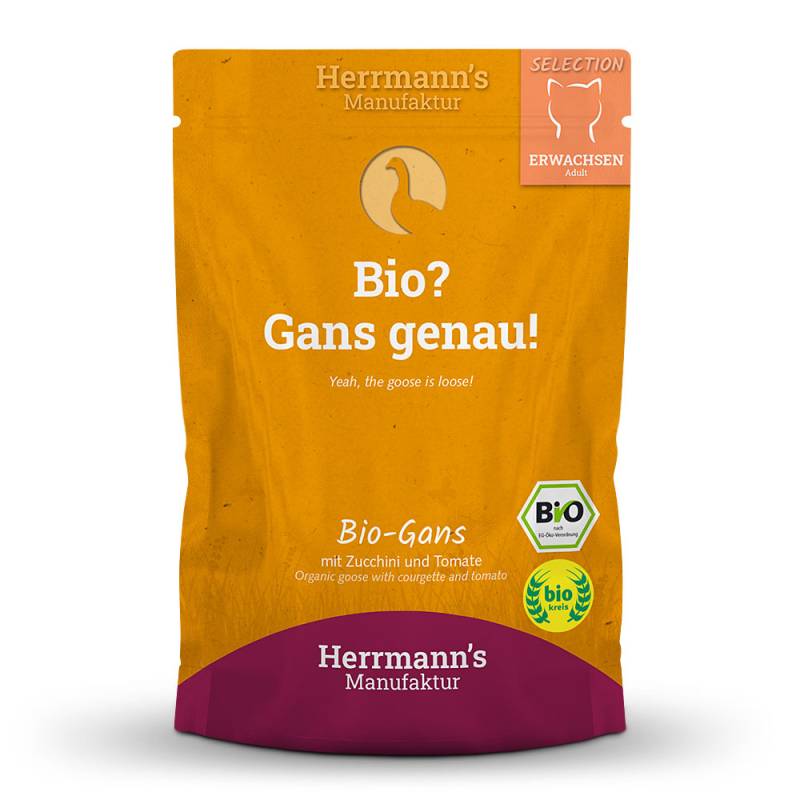 Herrmann's | Bio Gans mit Zucchini & Tomaten | Selection Adult | 60 x 100 g von Herrmanns