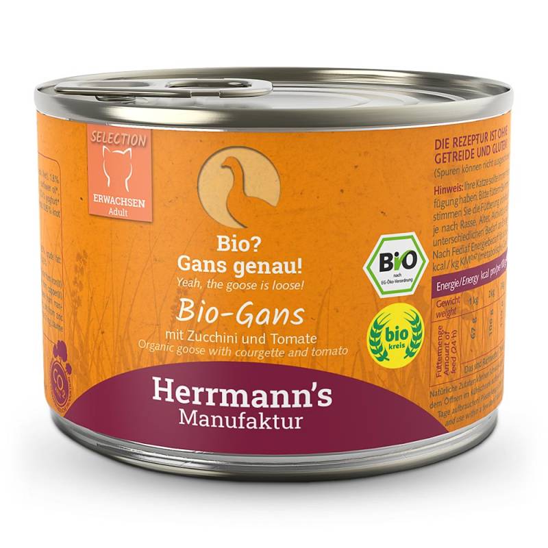 Herrmann's | Bio Gans mit Zucchini & Tomaten | Selection Adult | 60 x 200 g von Herrmanns
