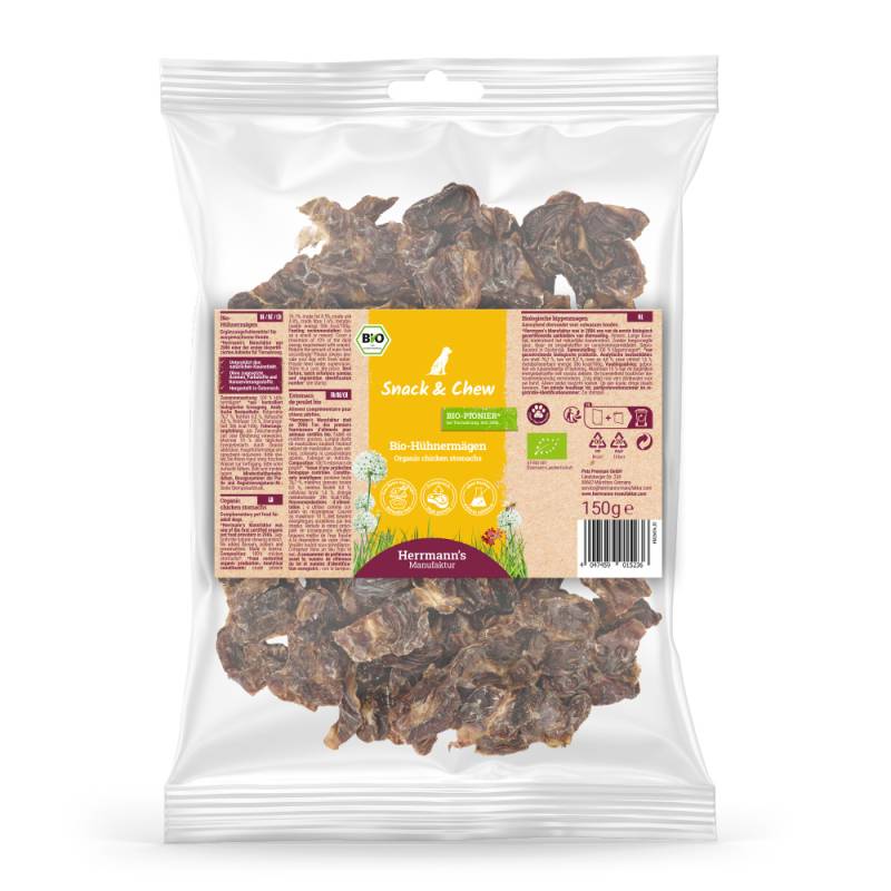 Herrmann's | Bio-Hühnermägen | Snack & Chew | 6 x 150 g von Herrmanns