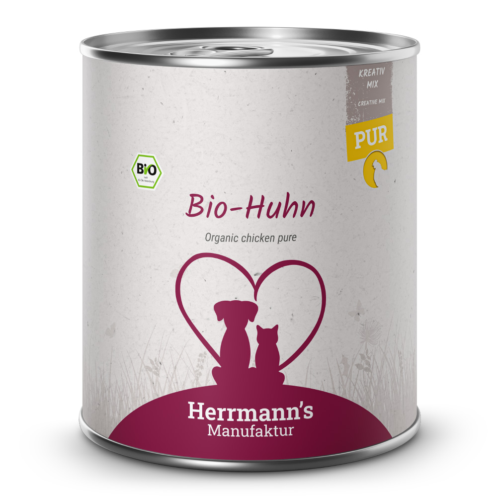 Herrmann's | Bio Huhn Reinfleisch | Kreativ-Mix | 30 x 800 g von Herrmanns