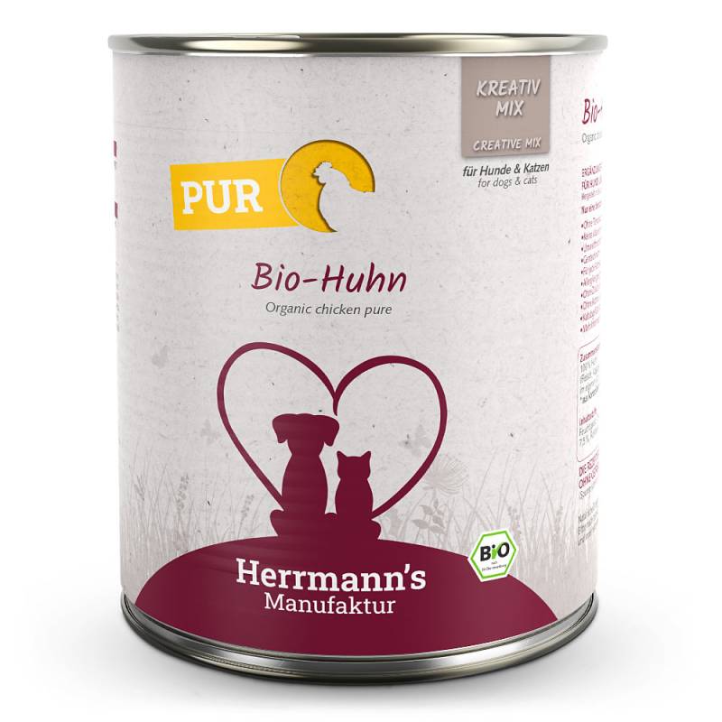 Herrmann's | Bio Huhn Reinfleisch | Kreativ-Mix | 30 x 800 g von Herrmanns