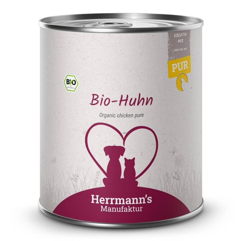 Herrmann's | Bio Huhn Reinfleisch | Kreativ-Mix | 6 x 800 g von Herrmanns