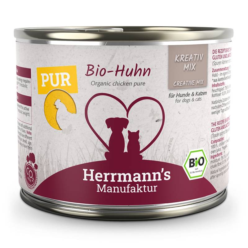 Herrmann's | Bio Huhn Reinfleisch | Kreativ-Mix | 60 x 200 g von Herrmanns