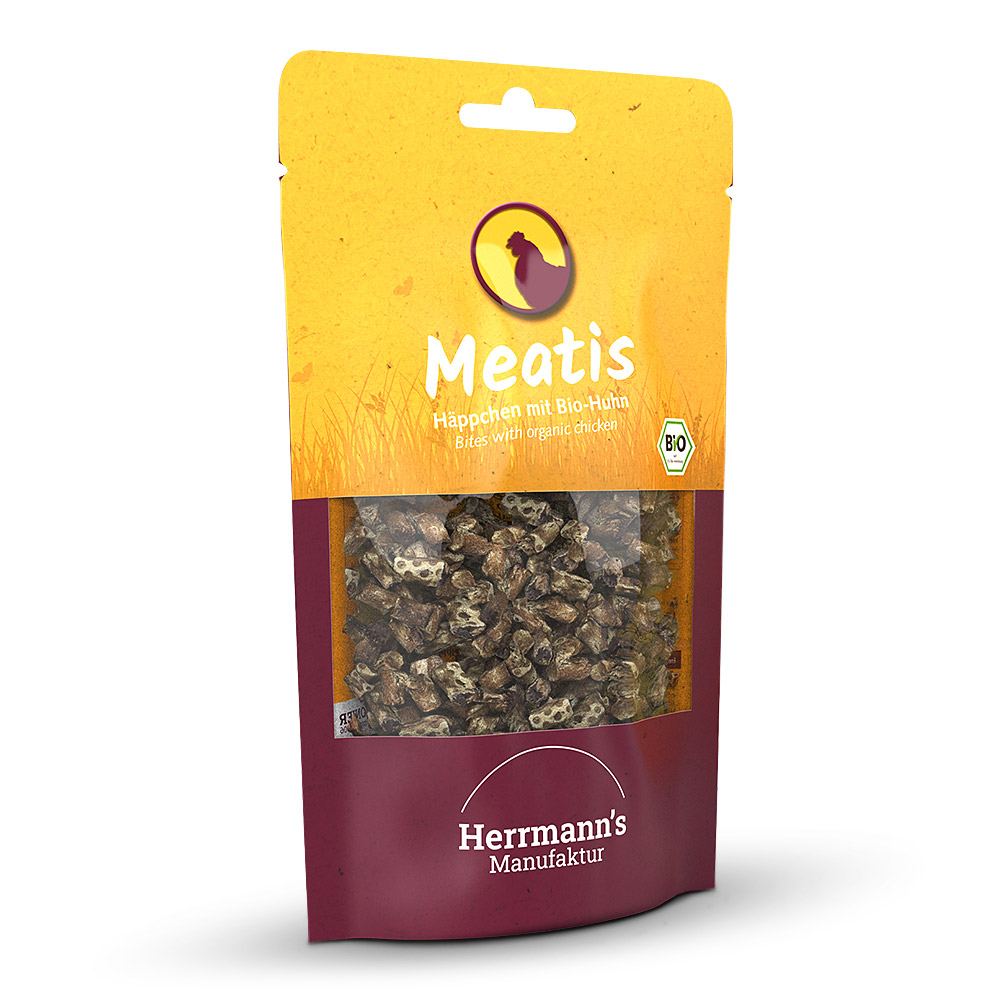 Herrmann's | Bio-Huhn mit Hirse | Meatis | 80 g Herrmann's | Bio-Huhn mit Hirse | Meatis | 80 g von Herrmanns