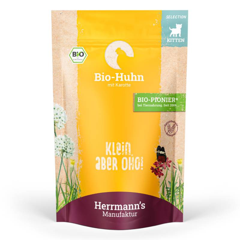 Herrmann's | Bio Huhn mit Karotte | Selection Kitten | 12 x 100 g Herrmann's | Bio Huhn mit Karotte | Selection Kitten | 12 x 100 g von Herrmanns
