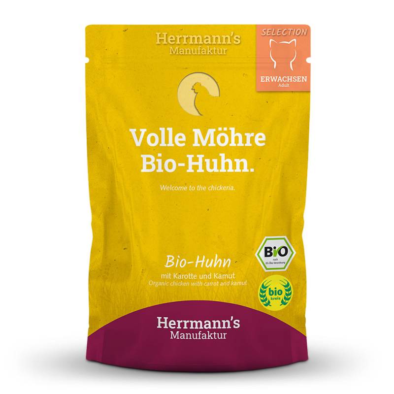 Herrmann's | Bio Huhn mit Karotte & Kamut | Selection Adult | 12 x 100 g von Herrmanns
