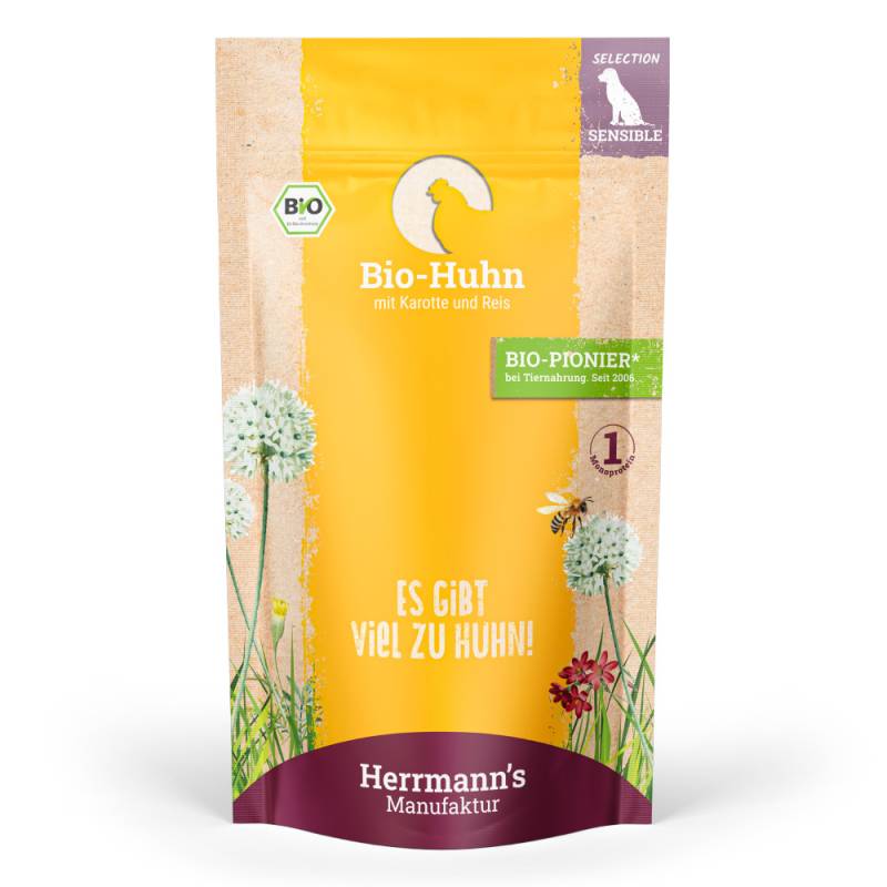 Herrmann's | Bio Huhn mit Karotte & Reis | Selection Sensible | 14 x 150 g von Herrmanns