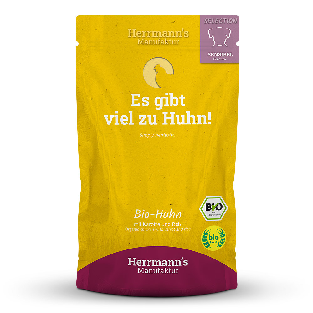 Herrmann's | Bio Huhn mit Karotte & Reis | Selection Sensible | 14 x 150 g Herrmann's | Bio Huhn mit Karotte & Reis | Selection Sensible | 14 x 150 g von Herrmanns