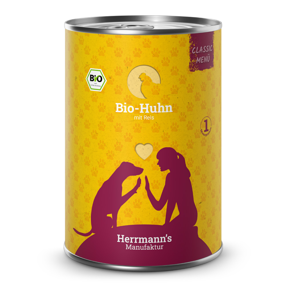 Herrmann's | Bio-Huhn mit Reis | Classic | 30 x 400 g von Herrmanns