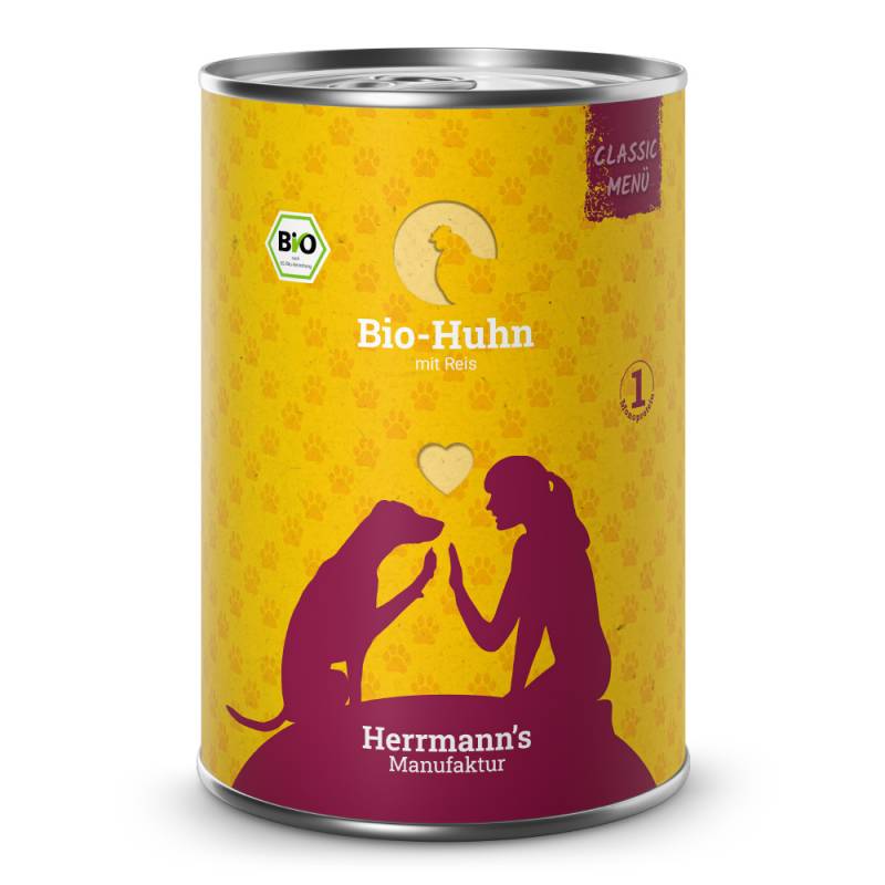 Herrmann's | Bio-Huhn mit Reis | Classic | 6 x 400 g von Herrmanns