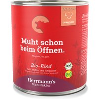 Herrmann´s Bio-Menü Sensitive 6 x 800 g - Bio-Rind mit Bio-Karotten und Bio-Amaranth von Herrmanns