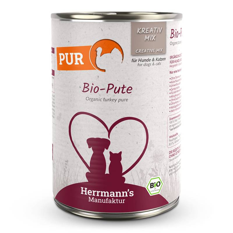 Herrmann's | Bio Pute Reinfleisch | Kreativ-Mix | 30 x 400 g von Herrmanns