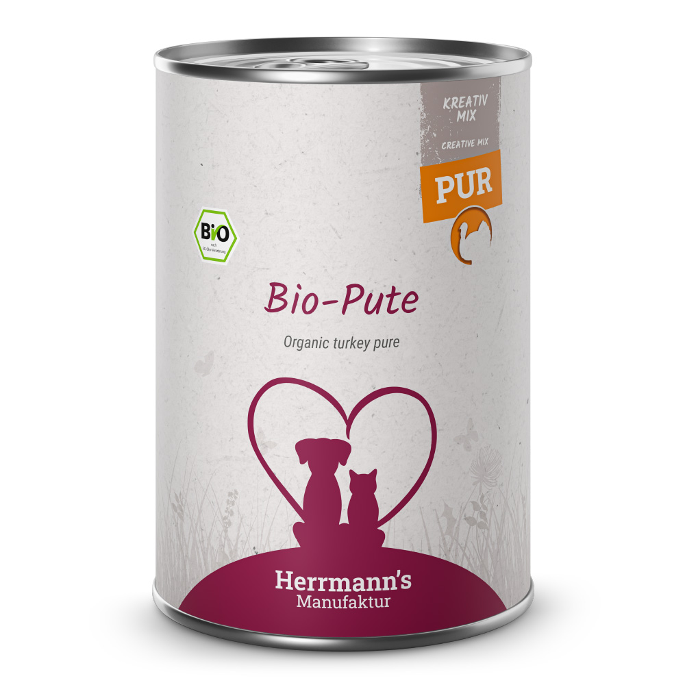 Herrmann's | Bio Pute Reinfleisch | Kreativ-Mix | 6 x 400 g Herrmann's | Bio Pute Reinfleisch | Kreativ-Mix | 6 x 400 g von Herrmanns