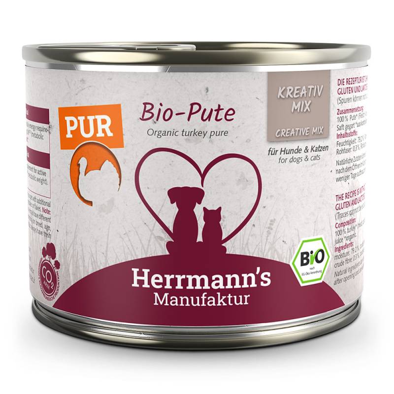 Herrmann's | Bio Pute Reinfleisch | Kreativ-Mix | 60 x 200 g von Herrmanns