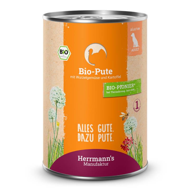 Herrmann's | Bio Pute mit Pastinake & Kartoffel | Selection Adult | 30 x 400 g von Herrmanns