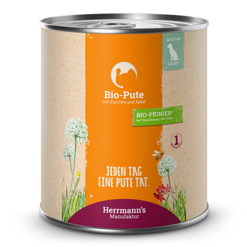 Herrmann's | Bio Pute mit Zucchini & Apfel | Selection Light | 30 x 800 g von Herrmanns