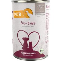 Herrmann's Bio-Reinfleisch 12 x 400 g - Bio-Ente von Herrmanns