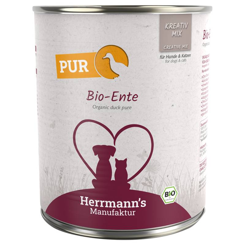 Herrmann's Reinfleisch / Bio-Reinfleisch 6 x 800 g - Bio-Ente von Herrmanns