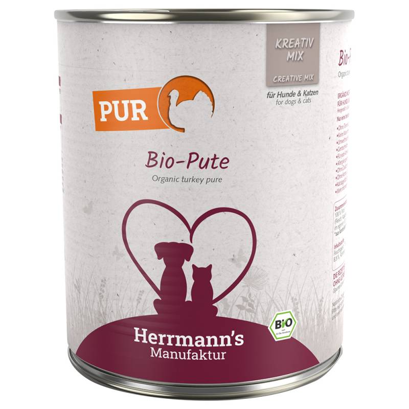 Herrmann's Bio-Reinfleisch 6 x 800 g - Bio-Pute von Herrmanns