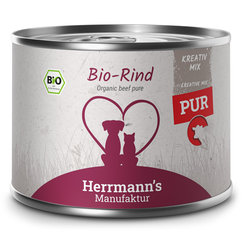 Herrmann's | Bio Rind Reinfleisch | Kreativ-Mix | 12 x 200 g von Herrmanns