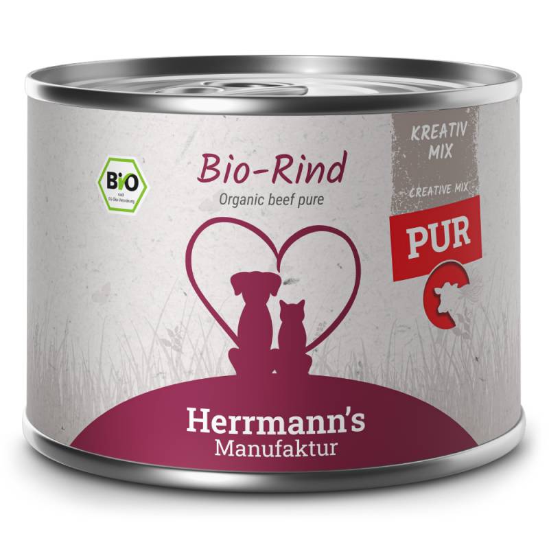 Herrmann's | Bio Rind Reinfleisch | Kreativ-Mix | 12 x 200 g von Herrmanns