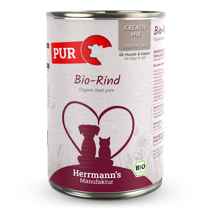 Herrmann's | Bio Rind Reinfleisch | Kreativ-Mix | 30 x 400 g von Herrmanns