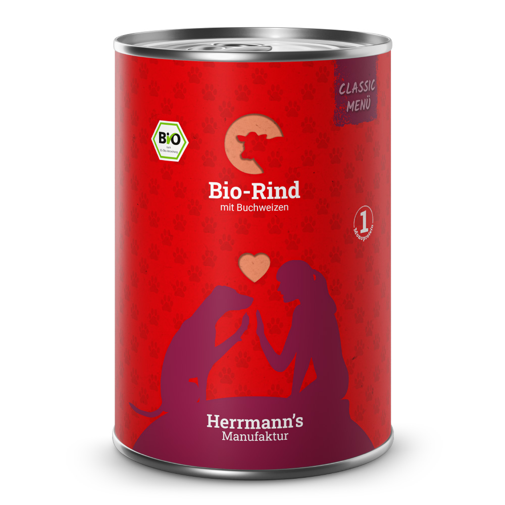 Herrmann's | Bio-Rind mit Buchweizen | Classic | 6 x 400 g Herrmann's | Bio-Rind mit Buchweizen | Classic | 6 x 400 g von Herrmanns
