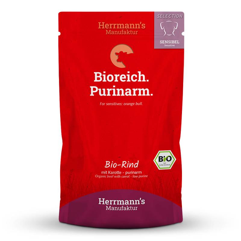 Herrmann's | Bio Rind mit Karotten - purinarm | Selection Sensible | 75 x 150 g von Herrmanns