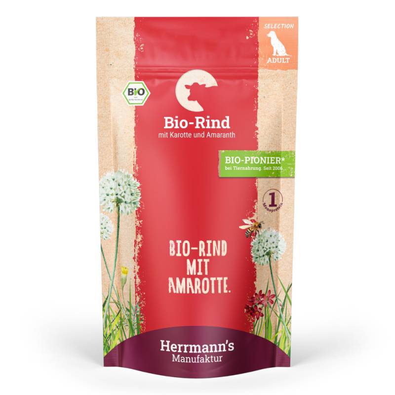 Herrmann's | Bio Rind mit Karotten & Amaranth | Selection Adult | 70 x 150 g von Herrmanns