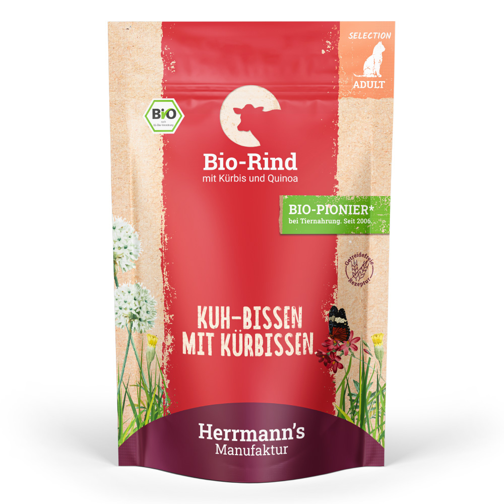 Herrmann's | Bio Rind mit Kürbis & Quinoa | Selection Adult | 12 x 100 g Herrmann's | Bio Rind mit Kürbis & Quinoa | Selection Adult | 12 x 100 g von Herrmanns