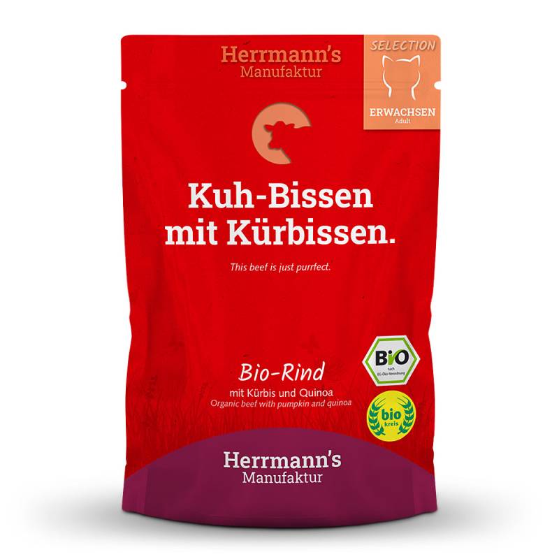 Herrmann's | Bio Rind mit Kürbis & Quinoa | Selection Adult | 12 x 100 g von Herrmanns