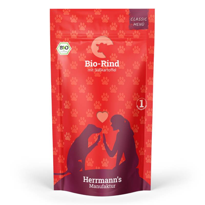 Herrmann's | Bio-Rind mit Süßkartoffeln | Classic | 10 x 130 g von Herrmanns
