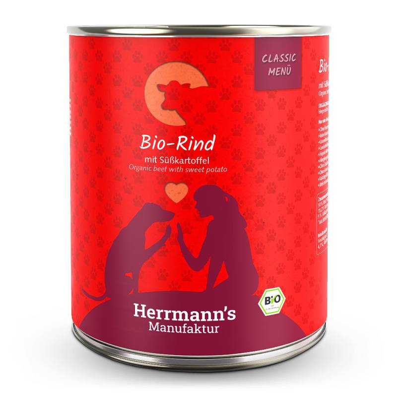 Herrmann's | Bio-Rind mit Süßkartoffeln | Classic | 30 x 800 g von Herrmanns