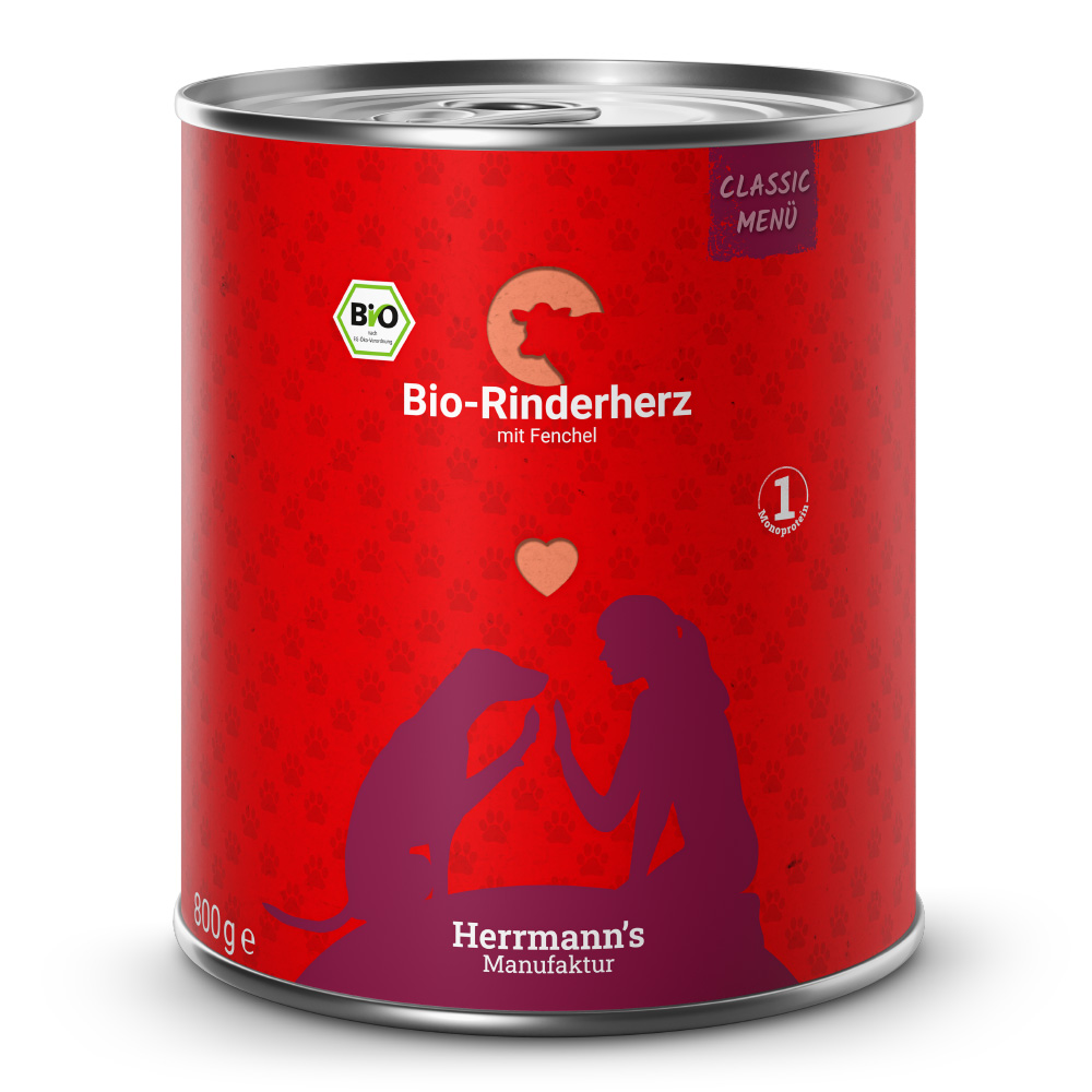 Herrmann's | Bio-Rinderherz mit Fenchel | Classic | 6 x 800 g Herrmann's | Bio-Rinderherz mit Fenchel | Classic | 6 x 800 g von Herrmanns