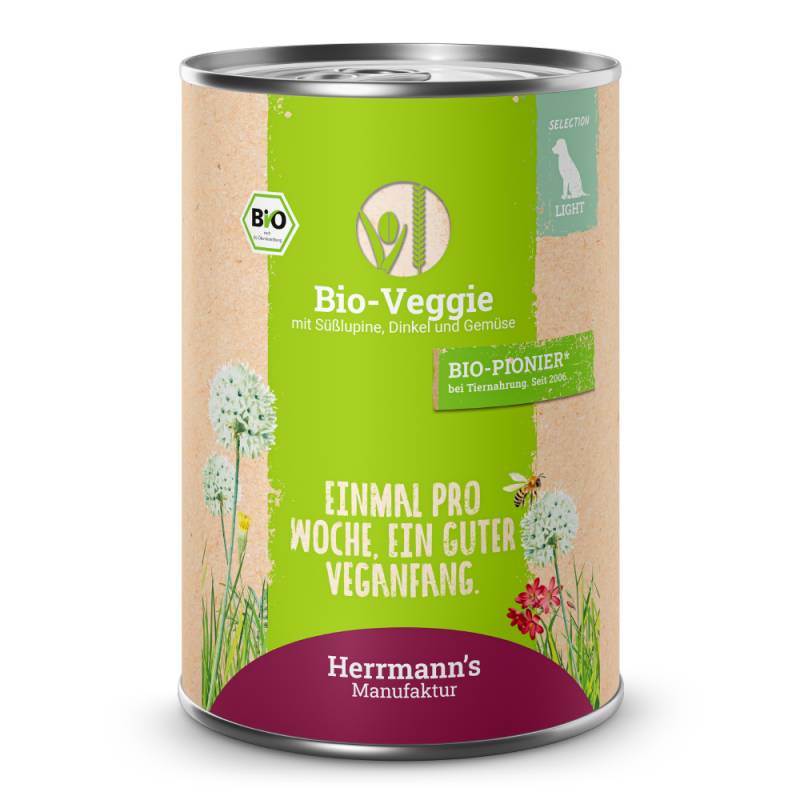 Herrmann's | Bio Weiße Süßlupine & Dinkel | Selection Veggie | 30 x 400 g von Herrmanns