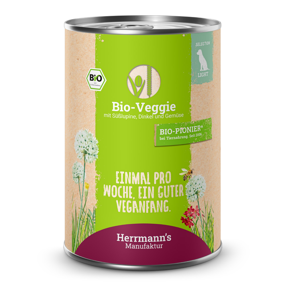 Herrmann's | Bio Weiße Süßlupine & Dinkel | Selection Veggie | 6 x 400 g Herrmann's | Bio Weiße Süßlupine & Dinkel | Selection Veggie | 6 x 400 g von Herrmanns